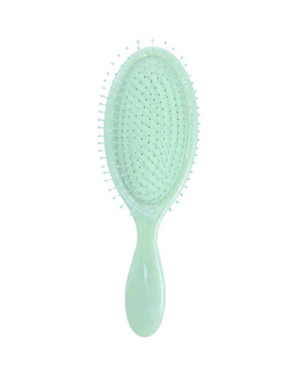 Hair System BK25-106 Detangling Hair Brush Flexible Bristles Green