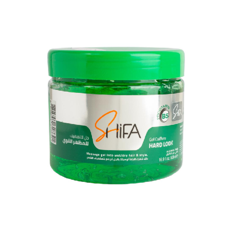 Shifa Strong Hold Hair Gel for Shiny Finish, All Hair Types, 500ml