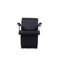 Salon System K-127 Women's Salon Chair - Black Synthetic Leather