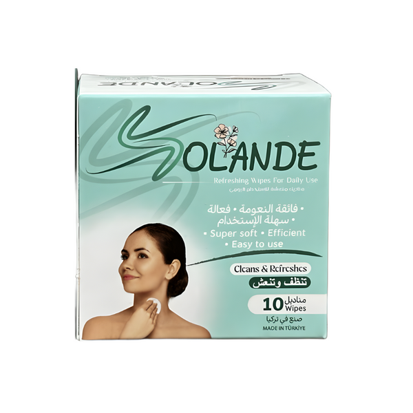 Soland Facial Cleansing Wipes 10 Count Daily Use Soft