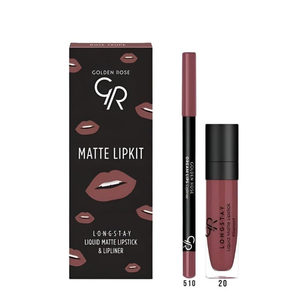 Lipstick and Lip Liner Duo Precision Moisture Formula Golden Rose 1.6g
