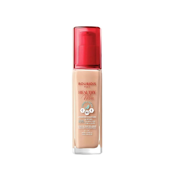 Bourjois Healthy Mix Foundation, Medium Coverage, Vitamin C, 51.5C Rose Vanilla