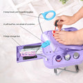 Salon System Pedicure Footrest with LED Light and Magnifying Lens