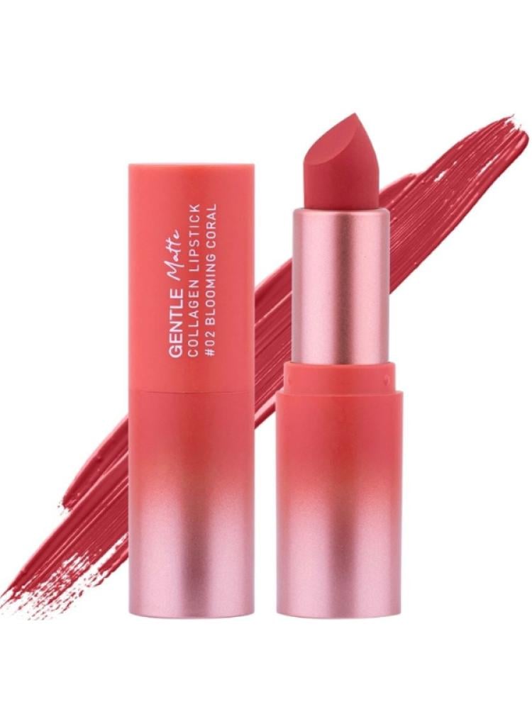 Baby Bright Gentle Matte Collagen Lipstick #02 Blooming Coral