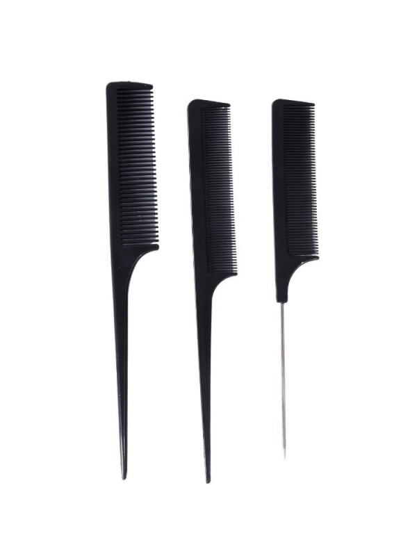 Salon System Comb Set - 3 Pieces for Professional Styling and Finishing