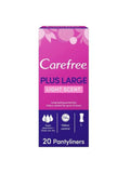 Carefree Daily Liners Lightly Scented, Large, 20 Count
