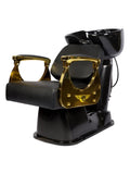 Salon System Gold Sided Hair Wash Chair Model B6631 | Black