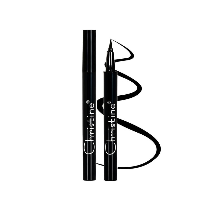 Christine Waterproof Liquid Eyeliner CH-2302 Black Precise Tip