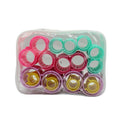 Max Elegance Plastic Hair Rollers - 18 Pieces, Assorted Sizes