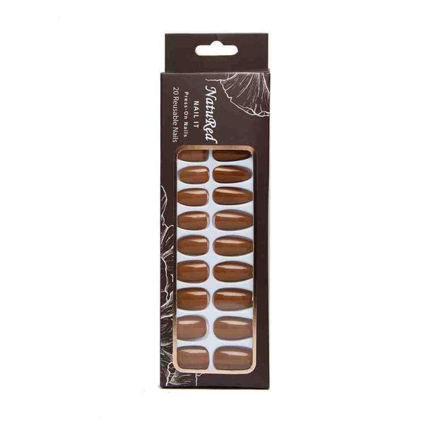 Naturade Reusable Press-On Nails 20 Piece Set Model X1456