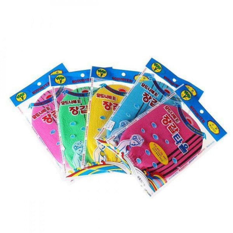 Korean Exfoliating Mitt Body Scrubbing Glove Viscose Fiber Seraphic Skincare