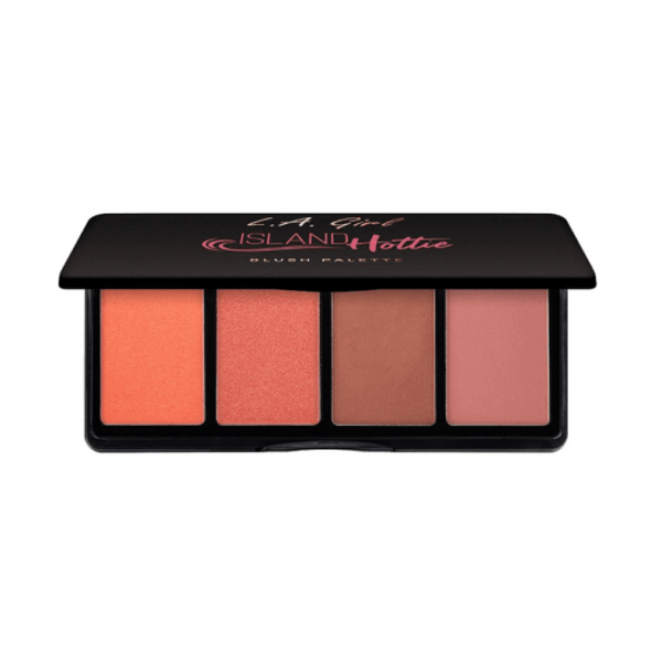 L.A. Girl Island Hottie Powder Blush Palette with 4 Shades