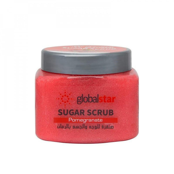Pomegranate Sugar Scrub Face and Body Exfoliating Antioxidant Global Star 600g