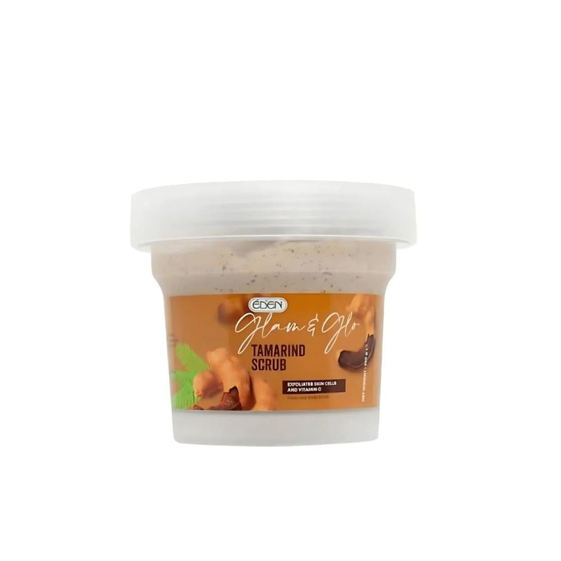 Eden Glam & Glow Tamarind Face & Body Scrub for Brightening and Exfoliation, 200g
