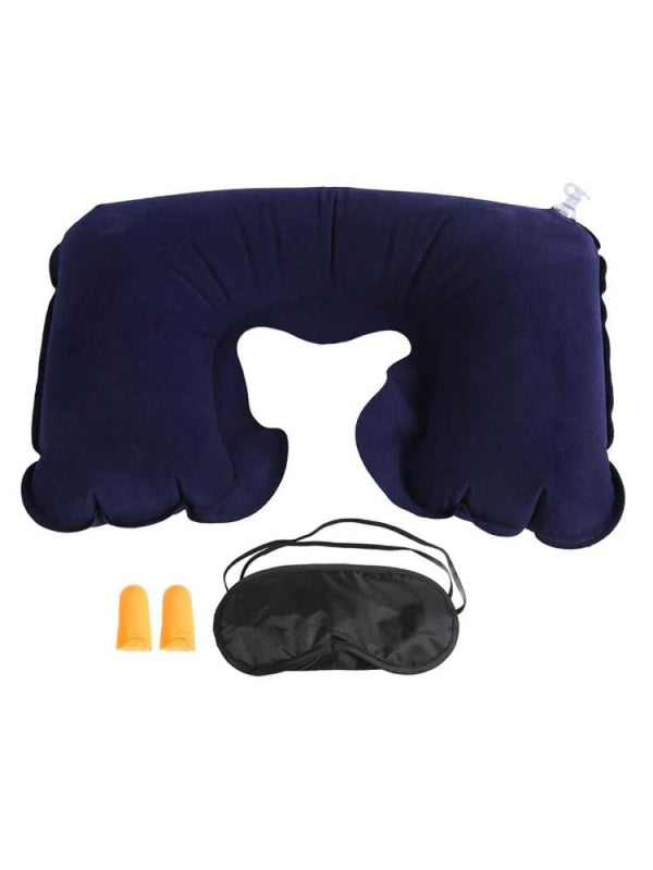 Salon System Travel Comfort Set - Neck Pillow, Eye Mask, Earplugs