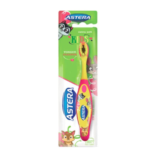 Astera Children's Toothbrush, Ultra-Soft Bristles, Ergonomic Handle