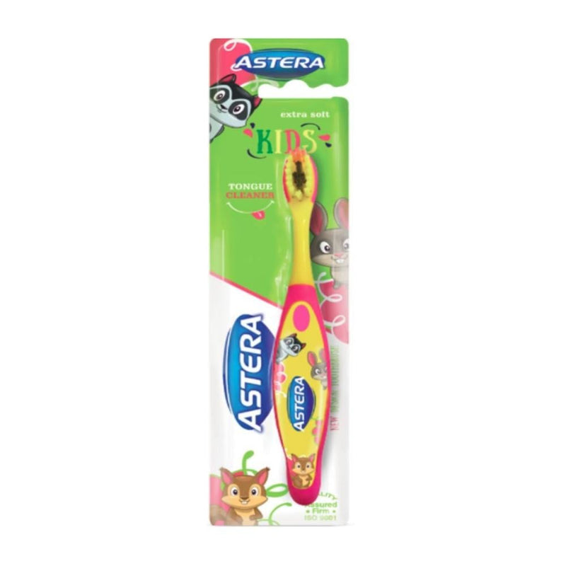 Astera Children's Toothbrush, Ultra-Soft Bristles, Ergonomic Handle
