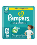 Pampers Diapers Taped Rash Protection Giant Pack Size 6 46 Count