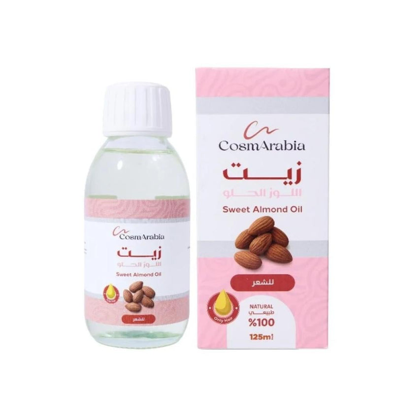 Cosmarabia Sweet Almond Hair Oil for Strengthening and Shine, 125ml