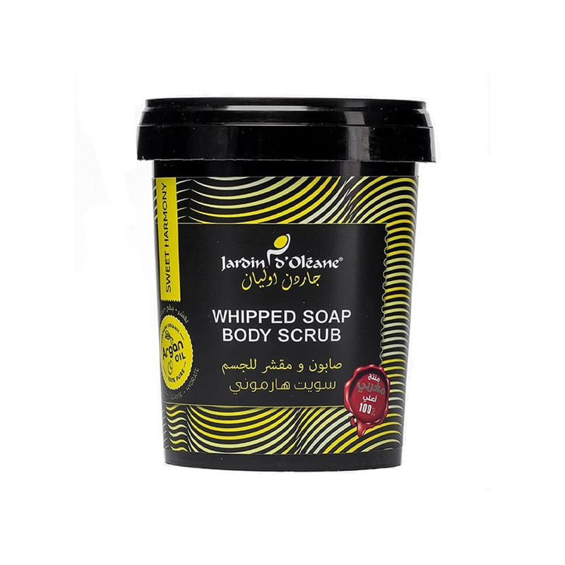 Whipped Scrub Soap Sweet Harmony Gentle Exfoliation Jardin d'Oleane 500g