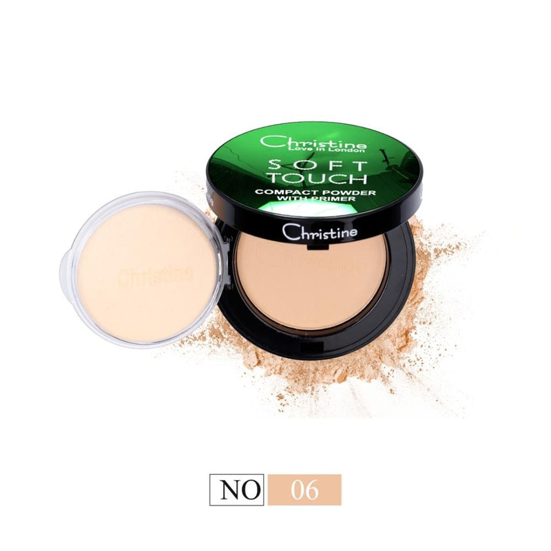 Christine Soft Touch Pressed Powder 06, 12ml, Matte Finish
