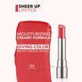 Flormar Sheer Up Lipstick 005 Pretty Peach, Oil-Infused, Glossy Finish