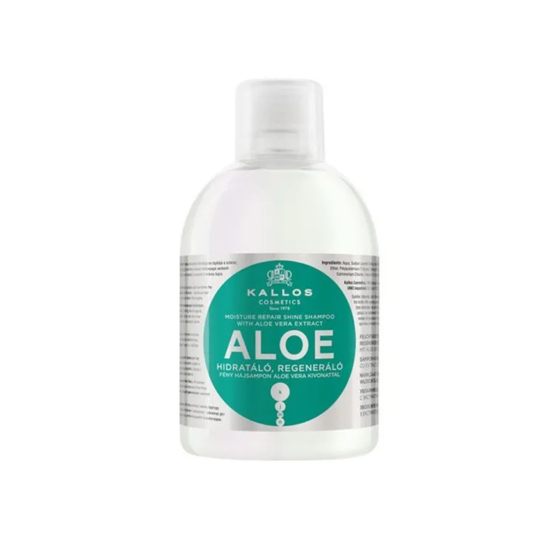Kallos Aloe Vera Hair Repair Shampoo, Moisturizing, 1000ml