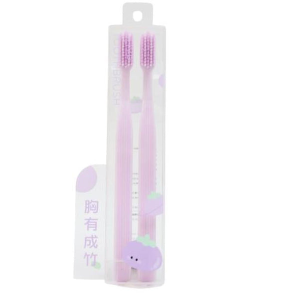 Beauty System Soft Toothbrushes, 2 Count, Random Color