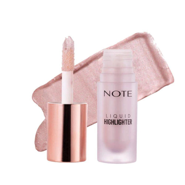 Note Liquid Highlighter 100 Soft Pink with Vitamin E, Glycerin, Chamomile