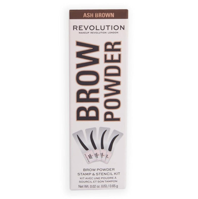 Best Eyebrow Stencil and Powder Kit Dark Brown Revolution Brow Stamp