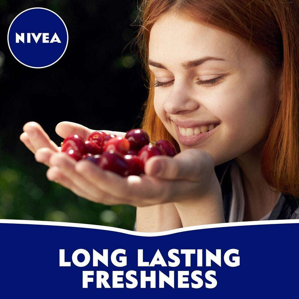 Nivea Deodorant Roll On Fresh Cherry All-Day Protection Refreshing Scent 50ml
