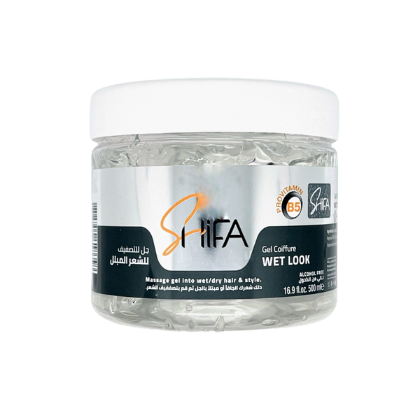 Shifa Hair Styling Gel, Wet Look, Alcohol-Free, 500 ml