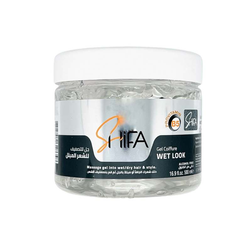 Shifa Hair Styling Gel, Wet Look, Alcohol-Free, 500 ml