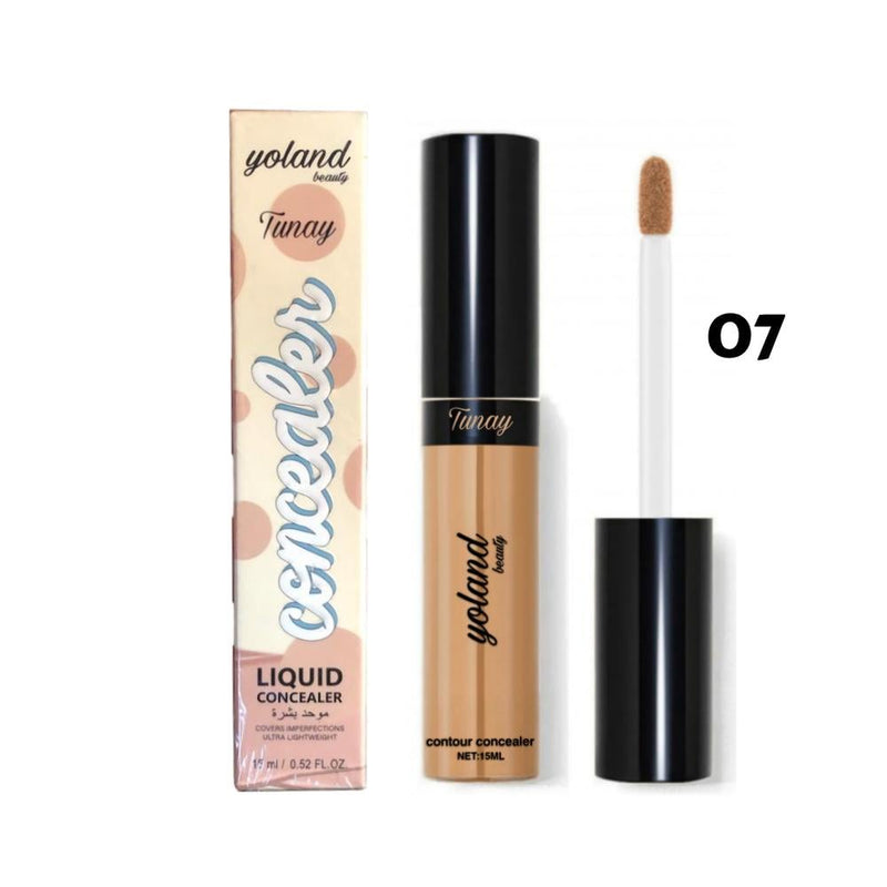 Yolande Beauty Twenty Concealer No. 7, Full Coverage Creamy Formula, 15ml