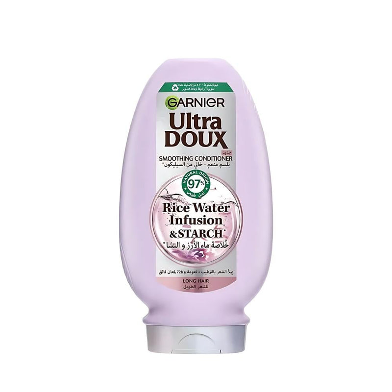 Garnier Ultra Doux Smoothing Conditioner, Rice Water and Starch, 360ml