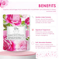 Saboo Rose Scented Bath Bubble Powder with Jojoba Oil and Vitamin E - 200g