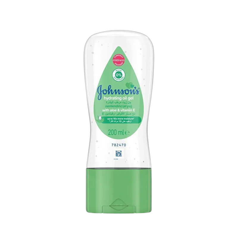Johnson's Baby Oil Gel with Aloe Vera and Vitamin E, 200ml
