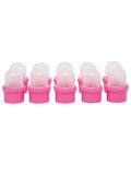 Salon System Nail Soak Off Caps - Acetone Resistant - 10 Pieces