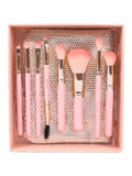 Ruby Face Makeup Brush Set BK25-002 - 8 Pieces - Soft Bristles