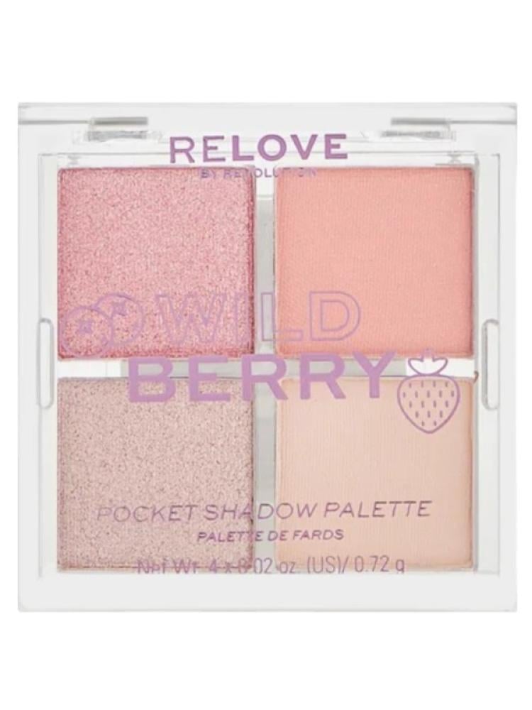 Relove Pocket Eyeshadow Palette - Wild Berry - 4 Colors