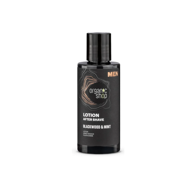 Organic Shop Black Wood and Mint Aftershave Lotion 150ml