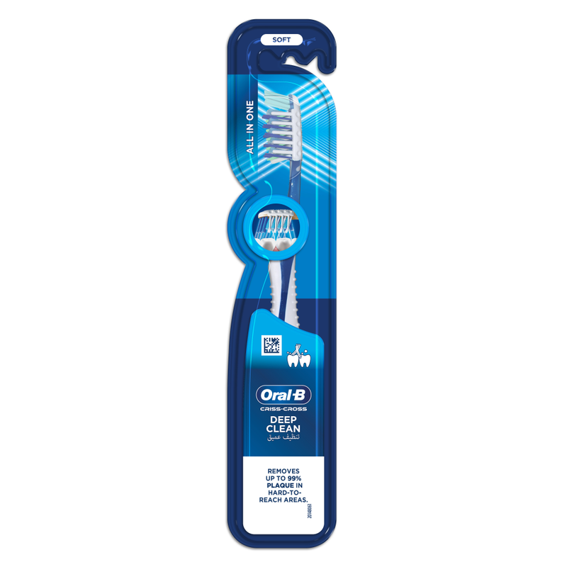 Criss Cross All In One Manual Toothbrush Soft Bristles Oral B 1 Pack