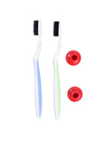 Charcoal Medium Toothbrush for Sensitive Gums - Parodont Active 2-in-1