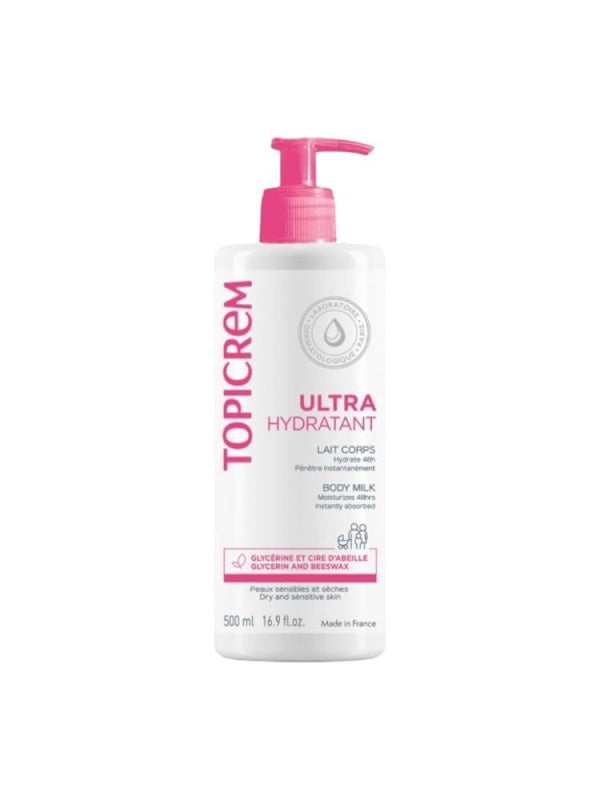 Topicrem Ultra Moisturizing Body Lotion for Dry Sensitive Skin - 500ml