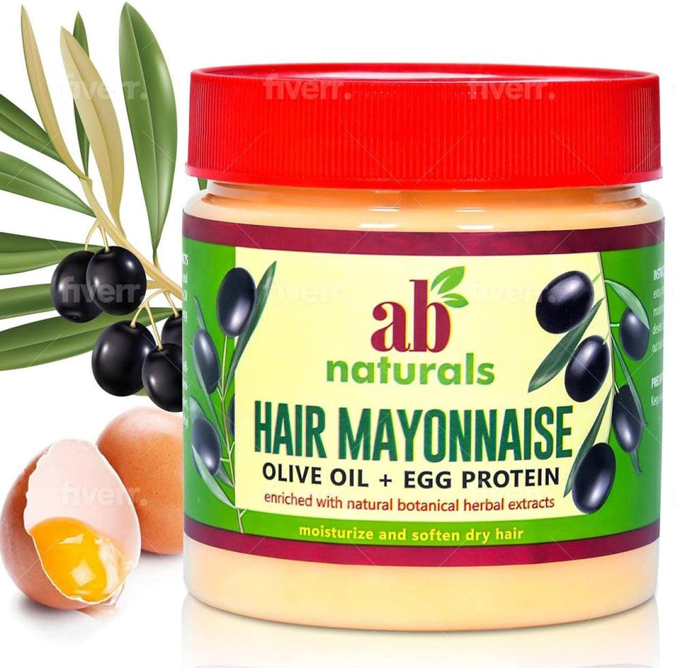 AB Naturals Hair Cream with Olive Oil & Egg Protein for Nourishment & Strength 500ml