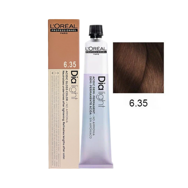 L'Oreal Hair Color 6.35 Dark Golden Mahogany Blonde, Ammonia-Free, 50ml