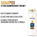 Pantene Anti-Dandruff 2-in-1 Shampoo and Conditioner, Pro-V Formula, 190ml