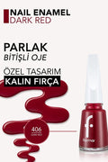 Shop Nail Polish Dark Red Flormar 406 11ml