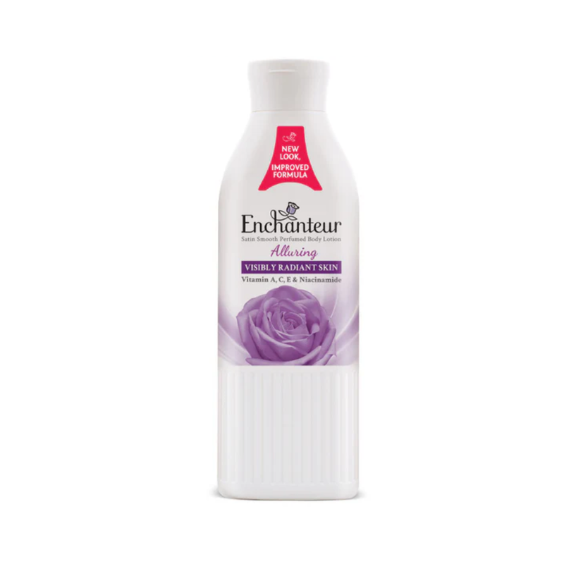 Enchanteur Alluring Satin Smooth Body Lotion, Aloe Vera, Olive Butter, 250ml
