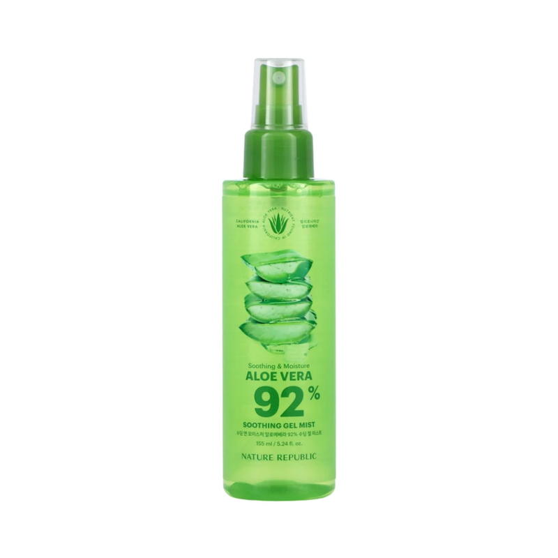 Nature Republic Aloe Vera Gel Mist Spray 92% Extract for Hydration and Soothing, 155ml